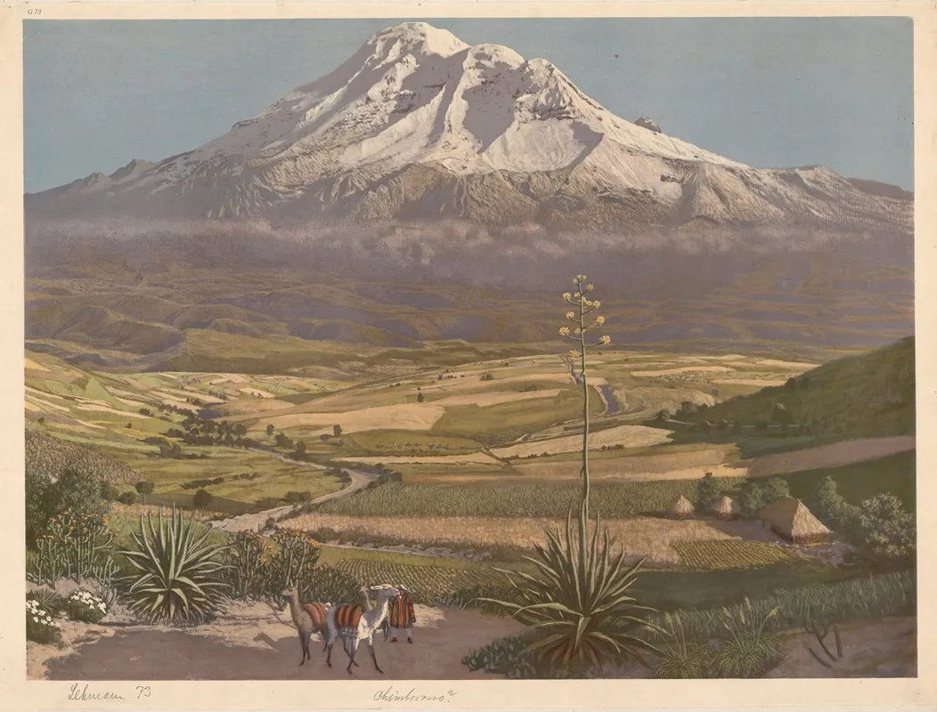 Chimborosso by Adolf Lehmann - Canvas Print