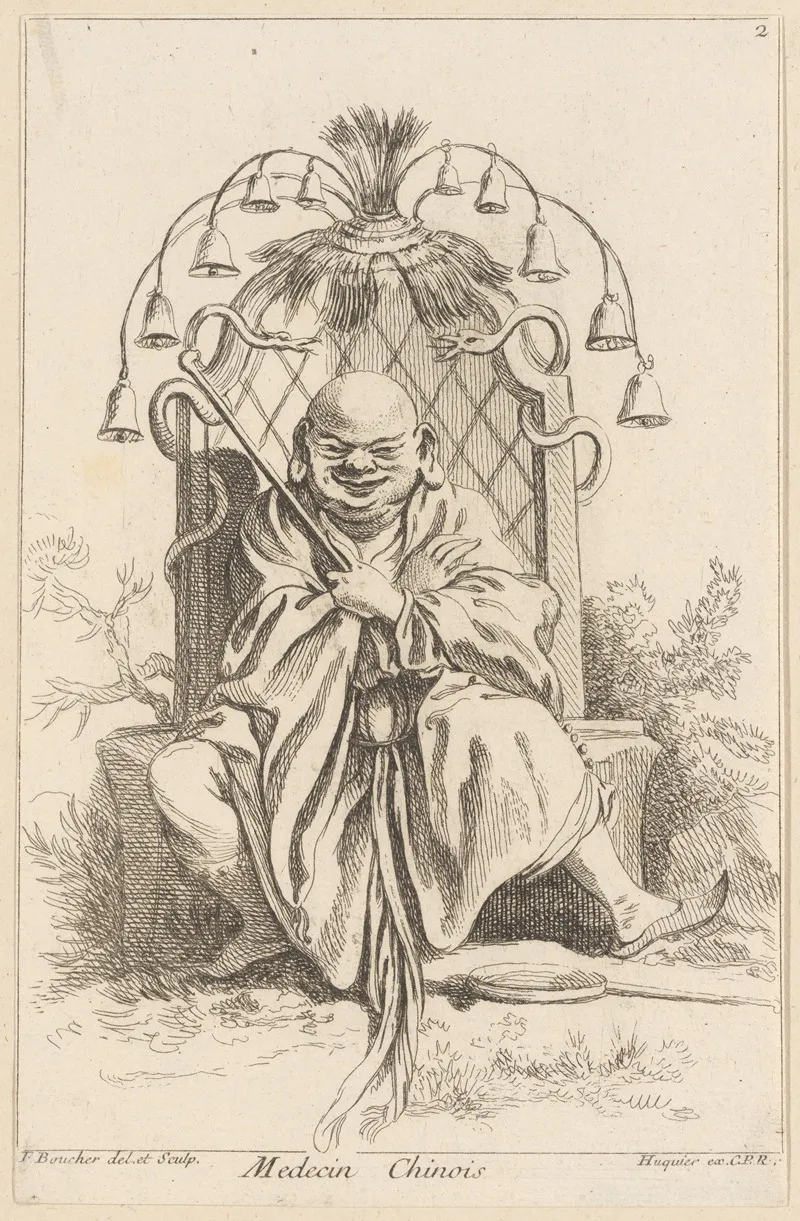 Chinese Doctor by François Boucher - Canvas Print