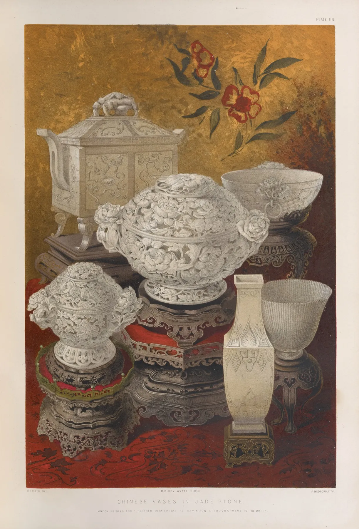 Chinese Vases In Jade Stone