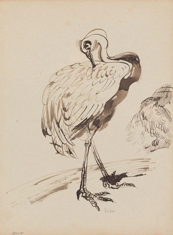 Chinoiserie A Stork