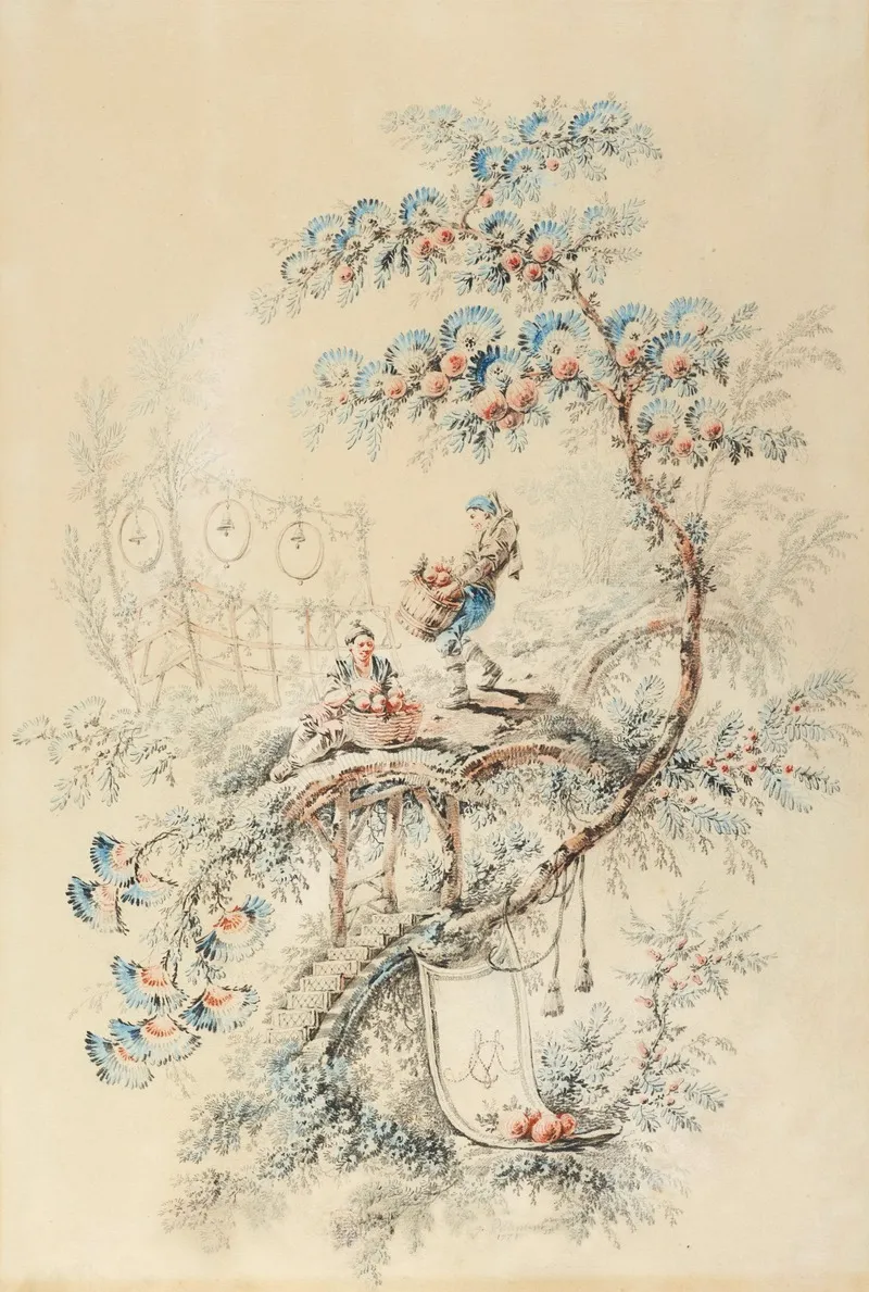 Chinoiserie Designs by Jean-Baptiste Pillement - Canvas Print