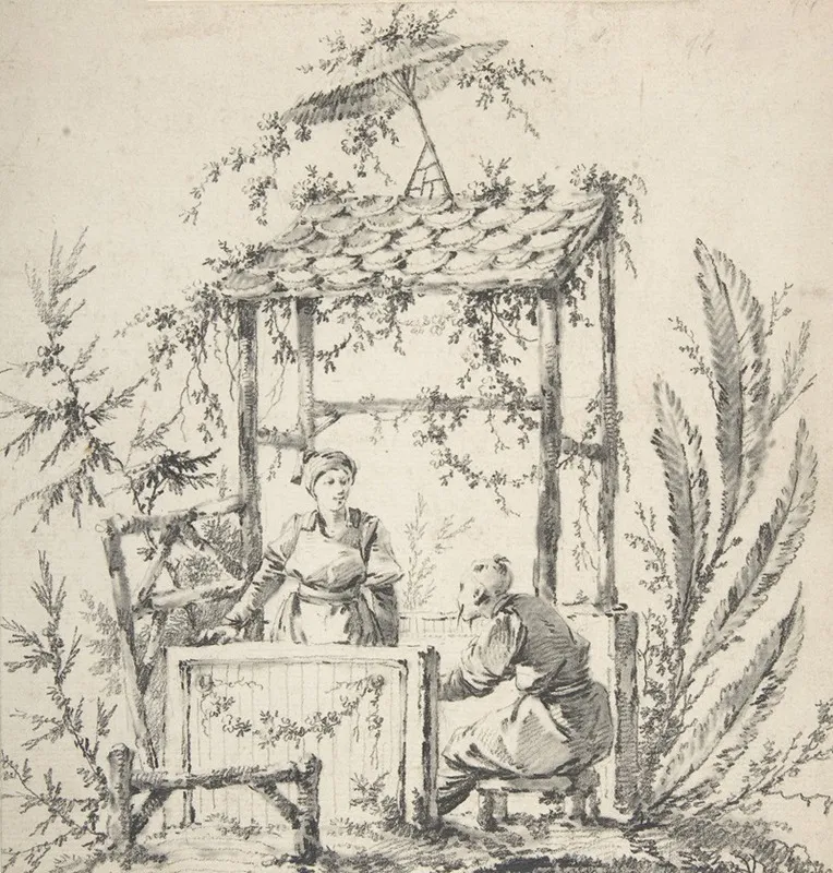 Chinoiserie by Jean-Baptiste Pillement - Canvas Print