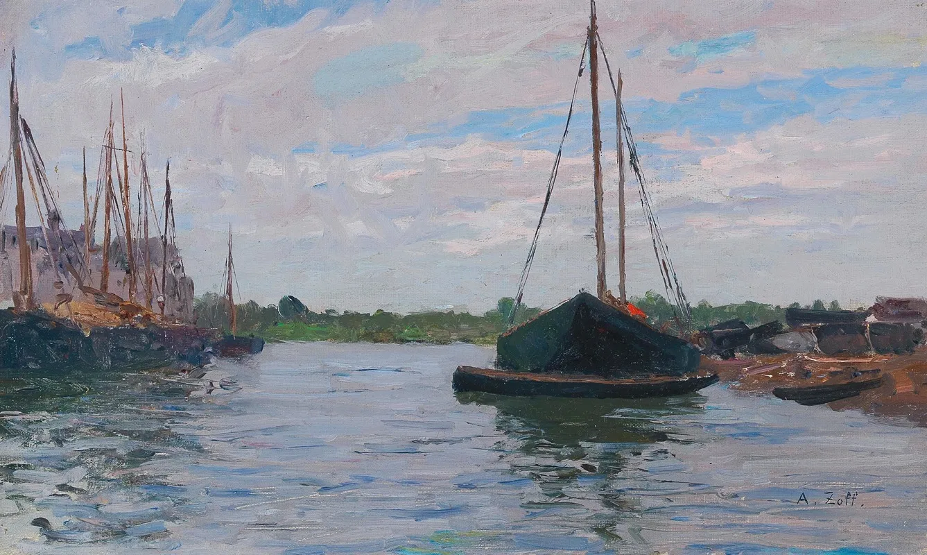 Chioggia Ii by Alfred Zoff - Canvas Print