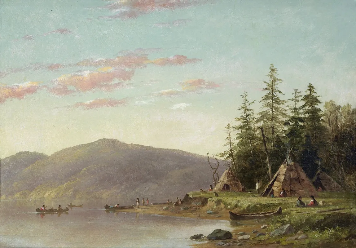 Chippewa Encampment On The Upper Mississippi