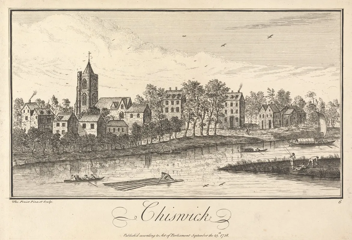 Chiswick 2 by Thomas Preist - Canvas Print