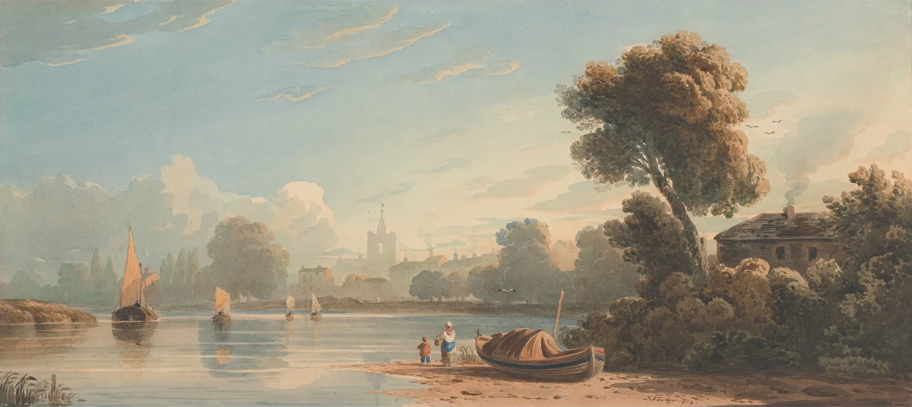Chiswick by John Varley - Canvas Print