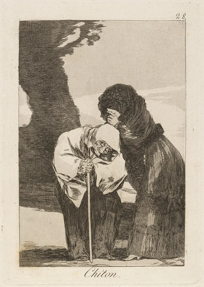 Chiton Hush by Francisco de Goya - Canvas Print