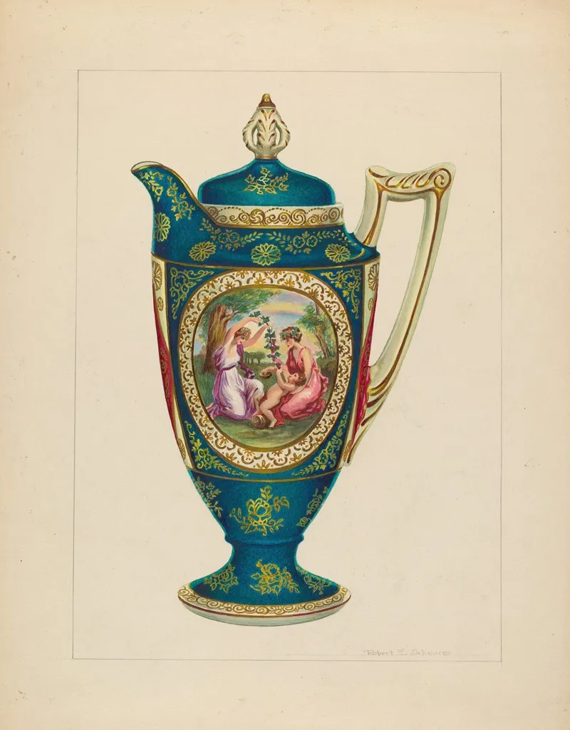 Chocolate Pitcher by Robert Schuerer - Canvas Print
