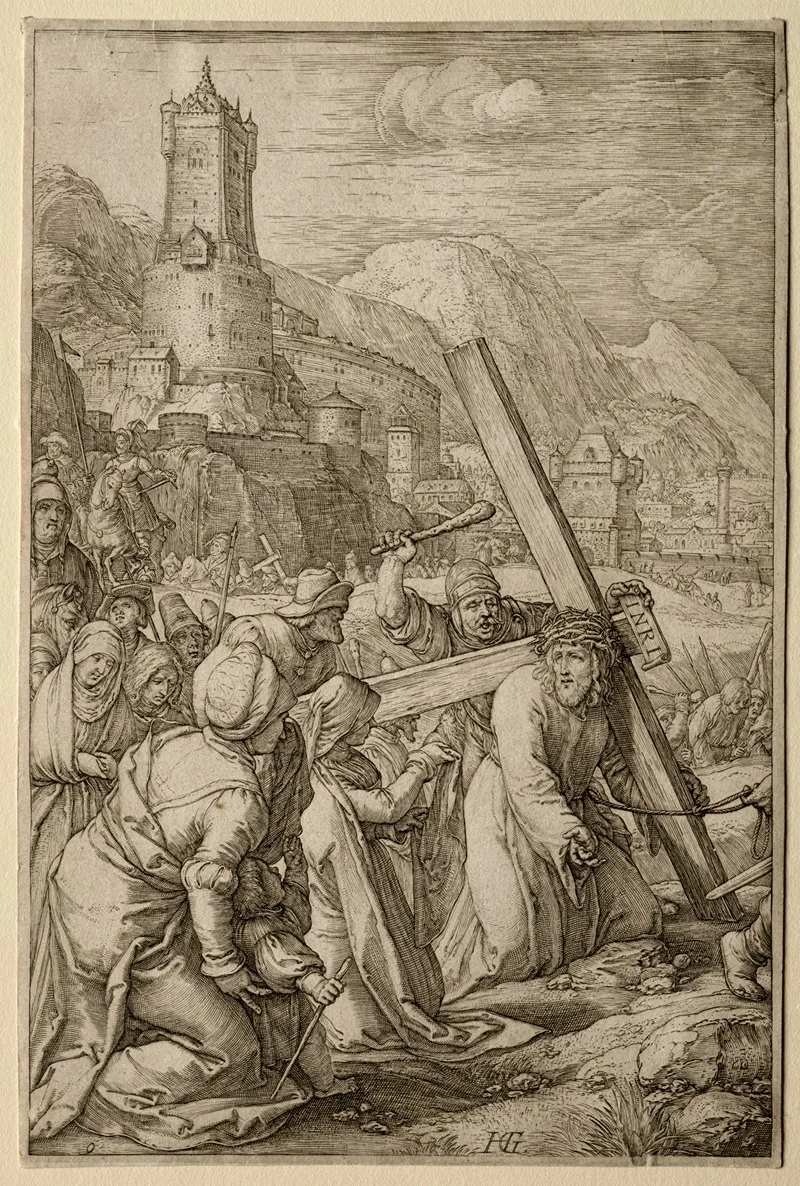Christ Carrying The Cross 51 by Hendrick Goltzius - Canvas Print
