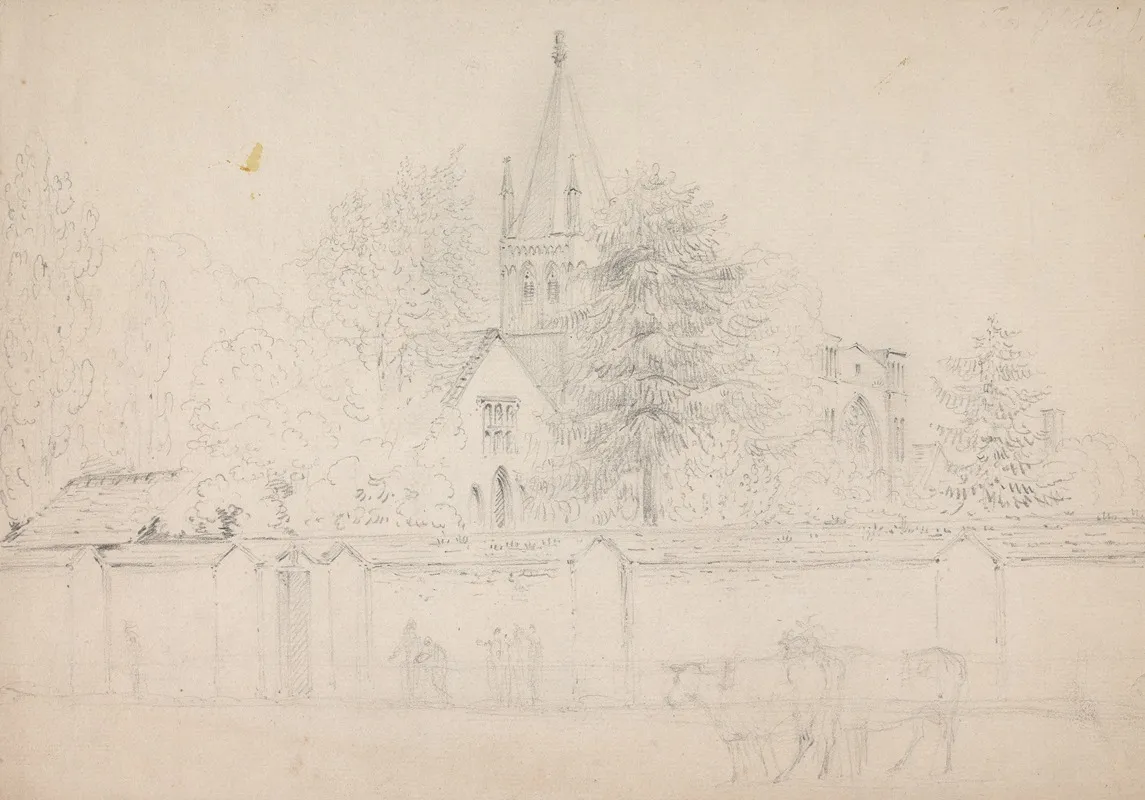 Christ Church Cathedral Oxford by Rev. William Warren Porter - Canvas Print