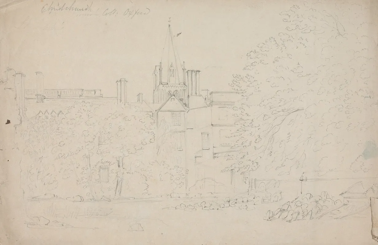 Christ Church College Oxford by Rev. William Warren Porter - Canvas Print