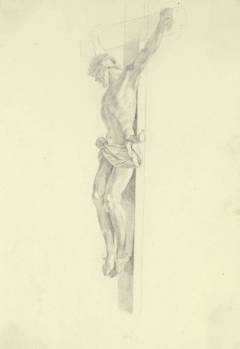 Christ On The Cross 30 by Gustav Heinrich Naecke - Canvas Print