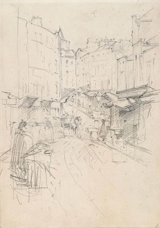 Christchurch Cathedral Dublin From Patrick Street by Walter Frederick Osborne - Canvas Print
