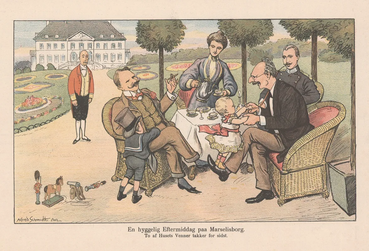 Christian X by Alfred Schmidt - Canvas Print