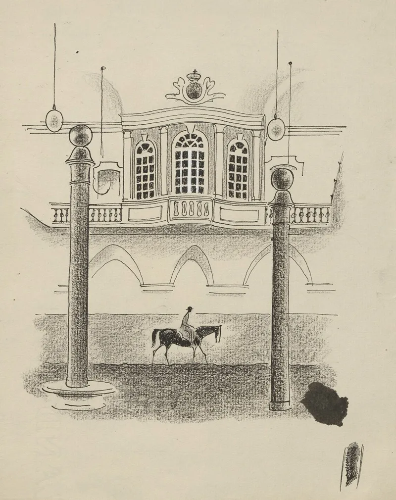 Christiansborg Riding Arena by Valdemar Andersen - Canvas Print