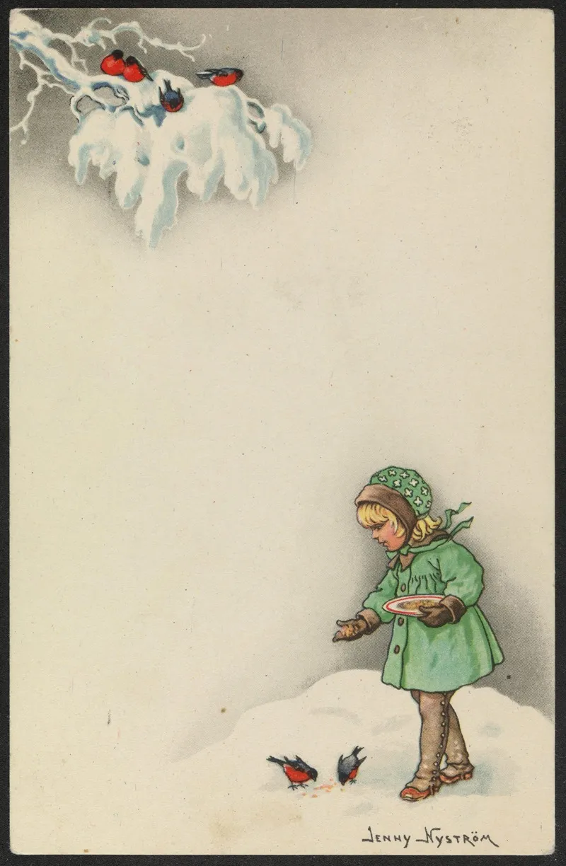 Christmas Card 62 by Jenny Nyström - Canvas Print