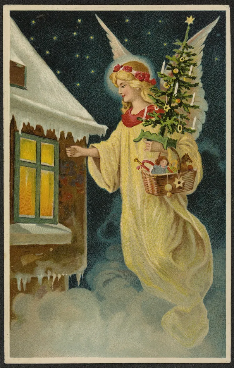 Christmas Card With Angel 2