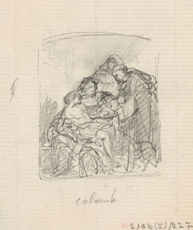 Christopher Columbus And His Sick Son In The Monastery La Rabida 4