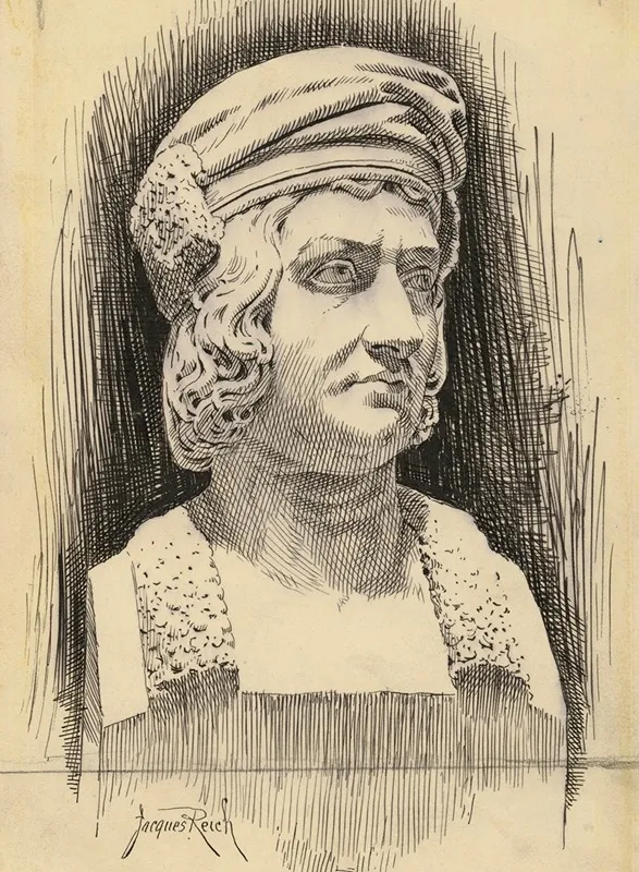 Christopher Columbus by Jacques Reich - Canvas Print