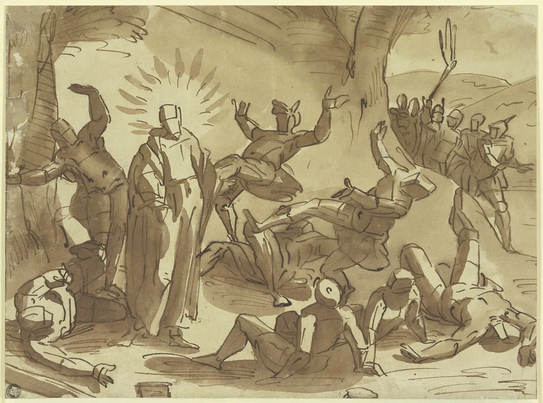 Christus Wirft Durch Seine Stimme Die Ihn Gefangennehmenden Soldaten Nieder