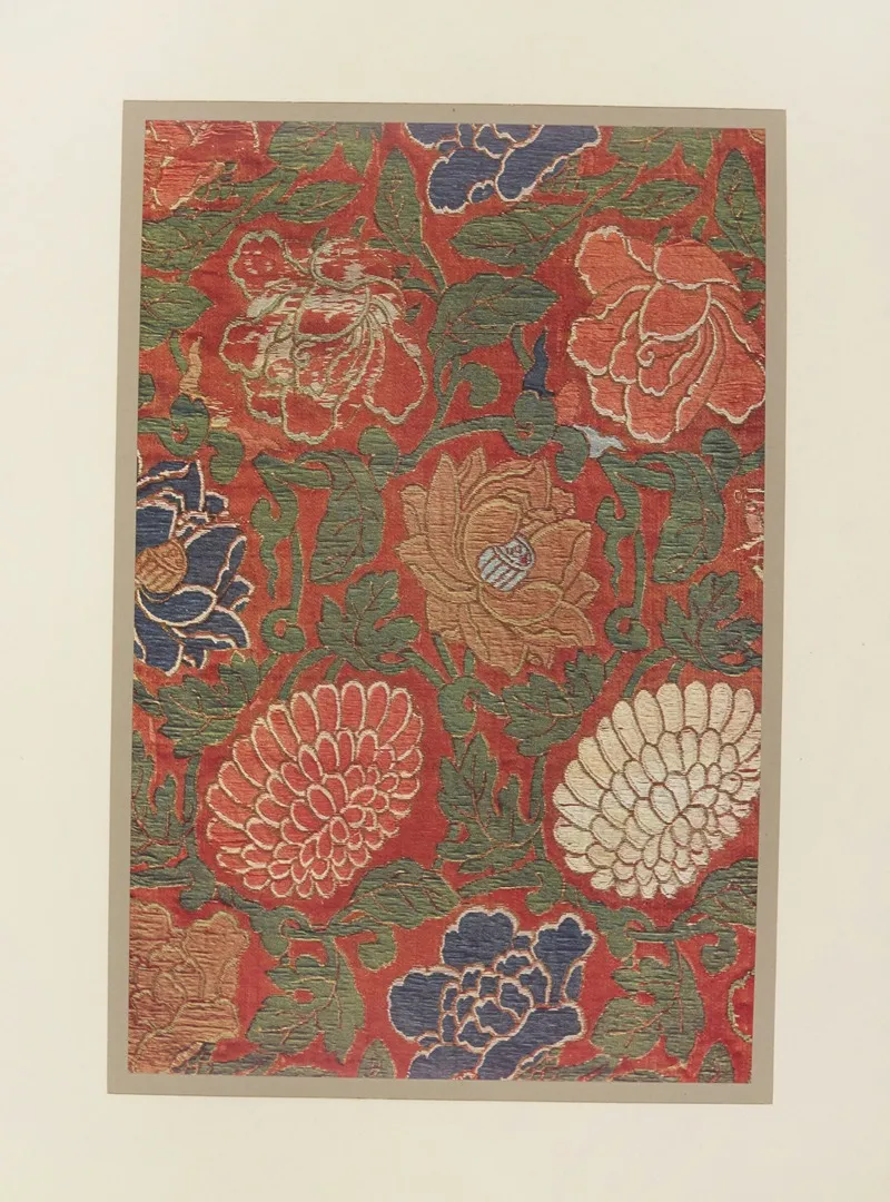 Chrysanthemes Lotus Et Pivoines by Maurice Pillard Verneuil - Canvas Print