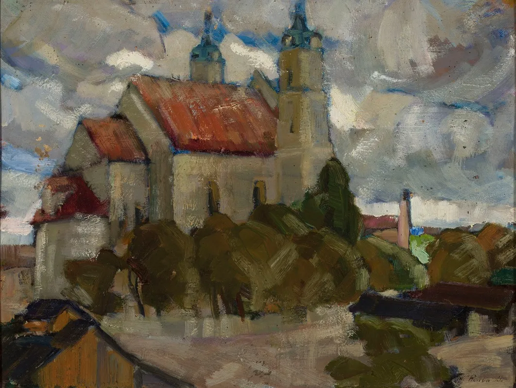 Church Among Trees by Michał Rouba - Canvas Print