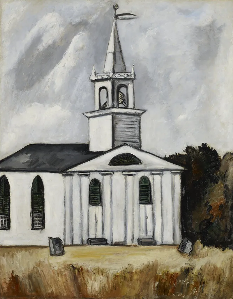 Church At Head Tide 2 by Marsden Hartley - Canvas Print