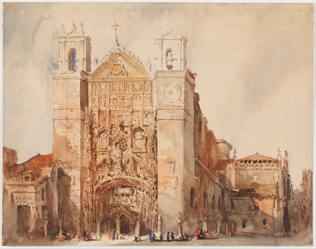 Church Of Saint Paul Valladolid by Genaro Pérez Villaamil - Canvas Print