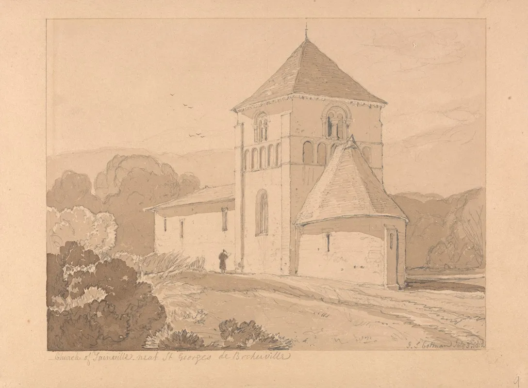 Church Of Yainville Near Saint Georges De Bocherville Normandy