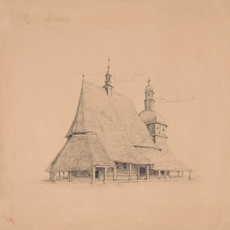 Church St Philippe And St James In Sekowa Illustration For Volume I Portfolio Of Conservators Of Western Galicia Krakow 1900