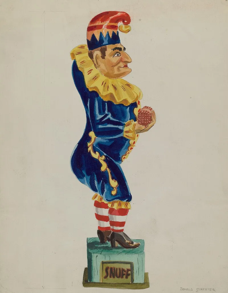 Cigar Store Figure 5 by Donald Streeter - Canvas Print