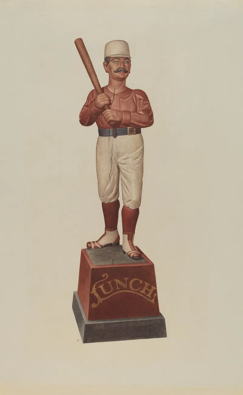Cigar Store Figure Ball Player