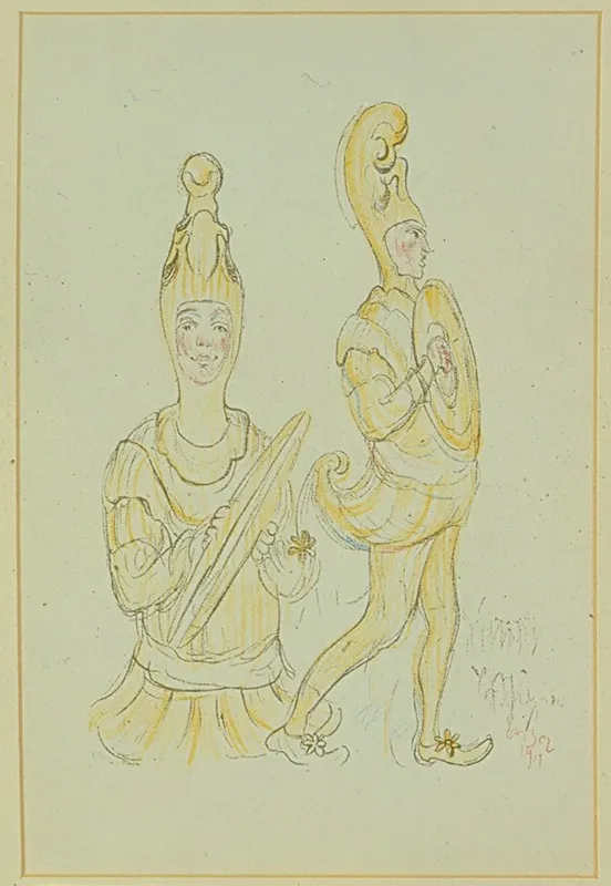 Cimbaalspelers by James Ensor - Canvas Print