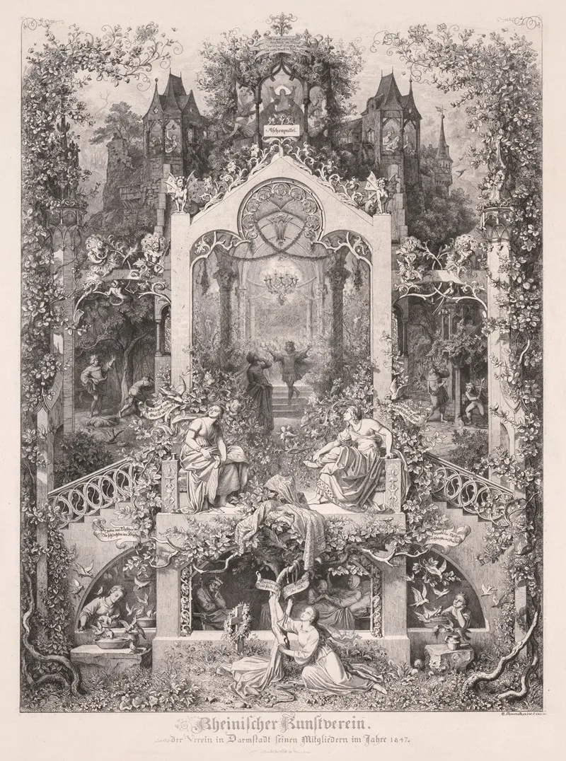 Cinderella 4 by Eugen Napoleon Neureuther - Canvas Print