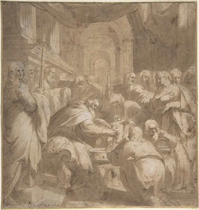 Circumcision In The Temple by Hans Speckaert - Canvas Print
