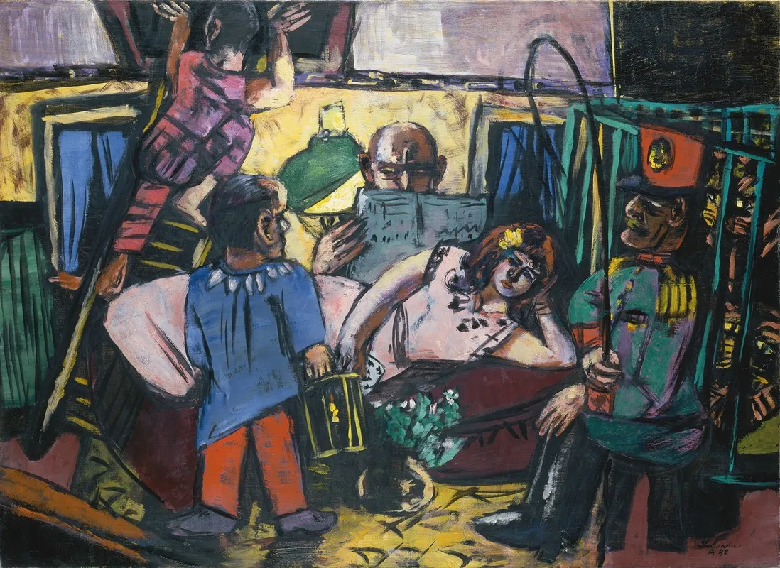 Circus Caravan by Max Beckmann - Canvas Print