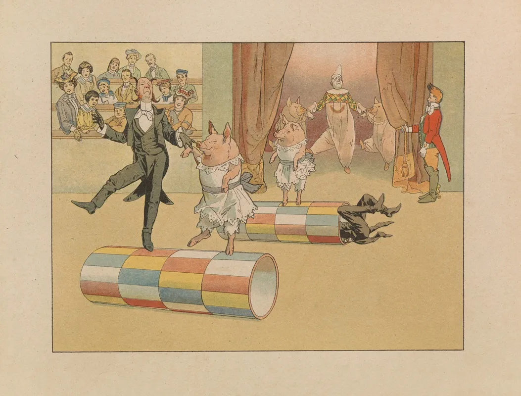 Circus For Children Cyrk Dla Dzieci Pl 02 by Adam Zagórski - Canvas Print