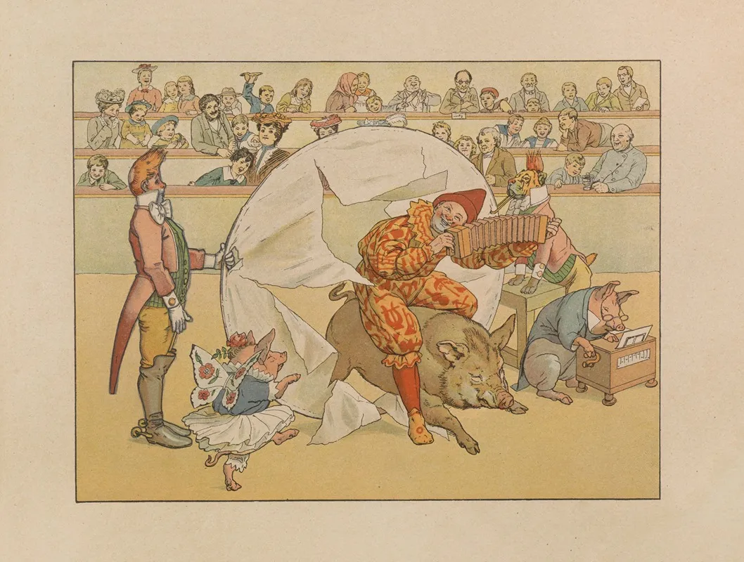 Circus For Children Cyrk Dla Dzieci Pl 03 by Adam Zagórski - Canvas Print