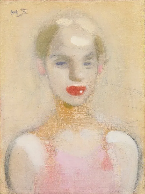 Circus Girl by Helene Schjerfbeck - Canvas Print