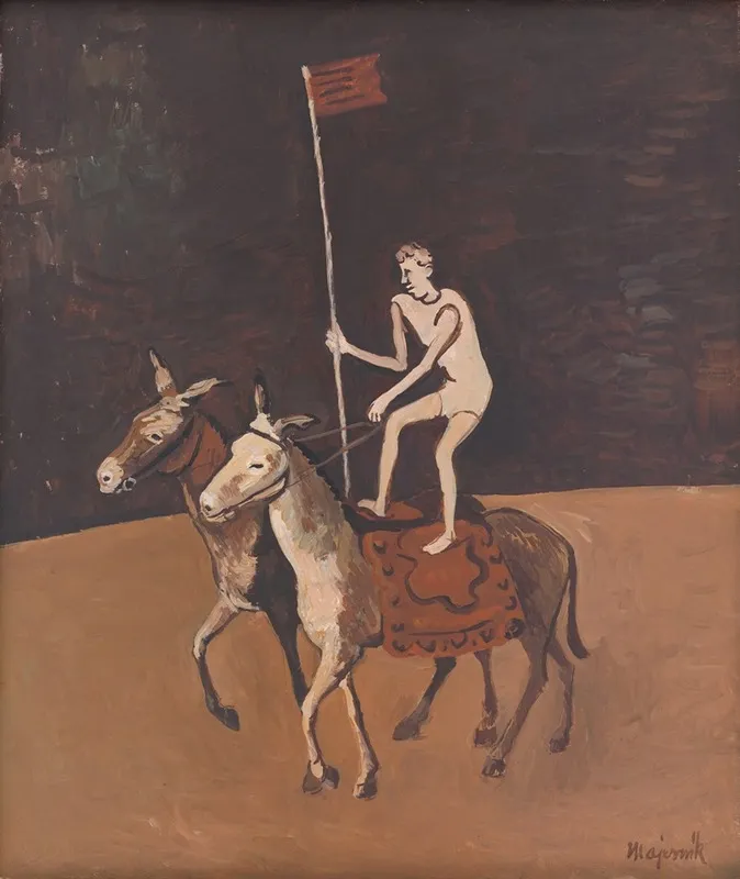 Circus Performer On Horses