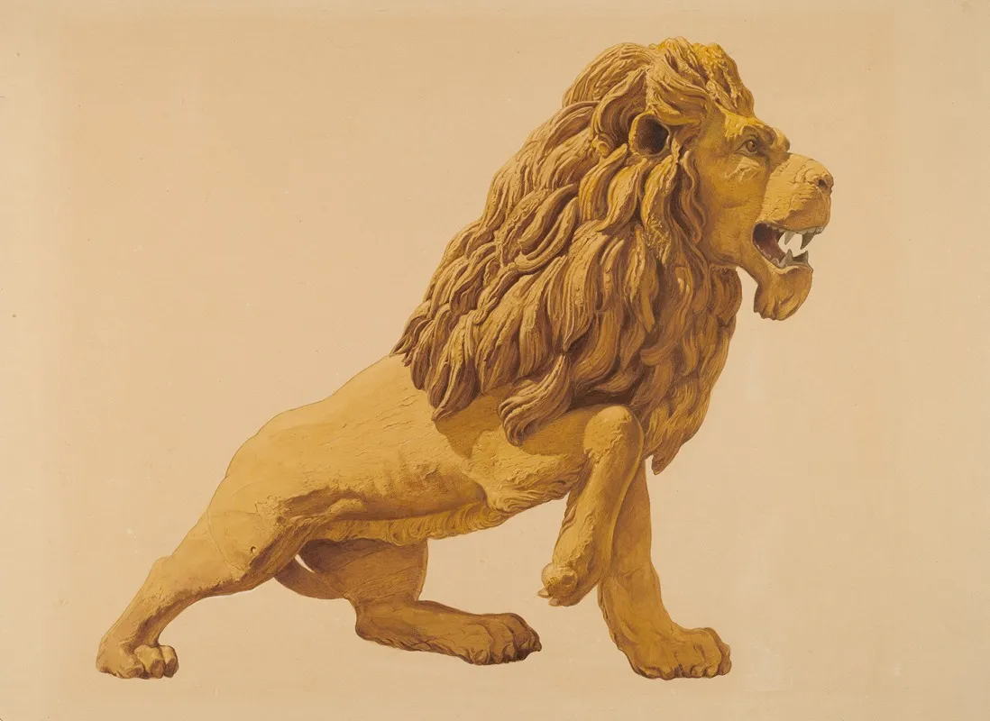 Circus Wagon Lion
