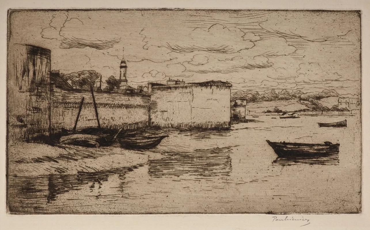 City Walls In Concarneau