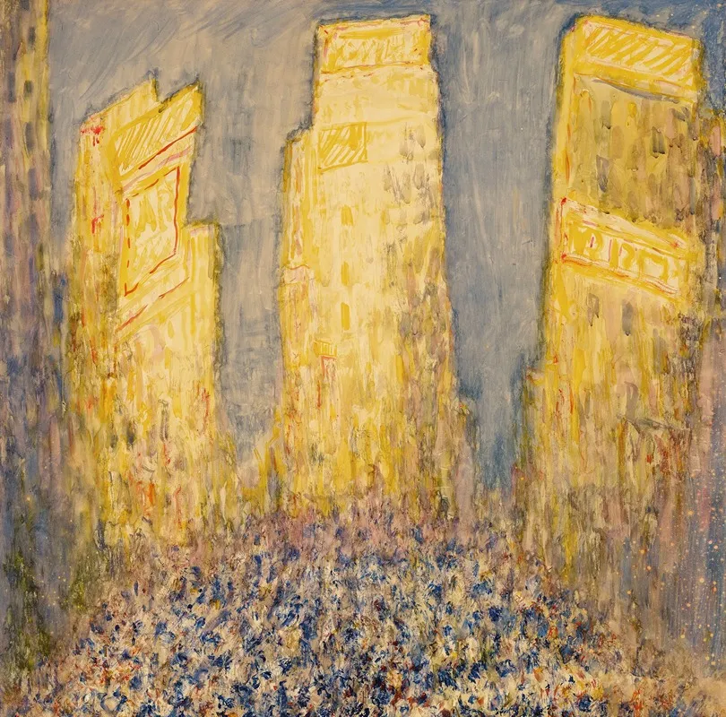 Cityscape 7 by Abraham Walkowitz - Canvas Print