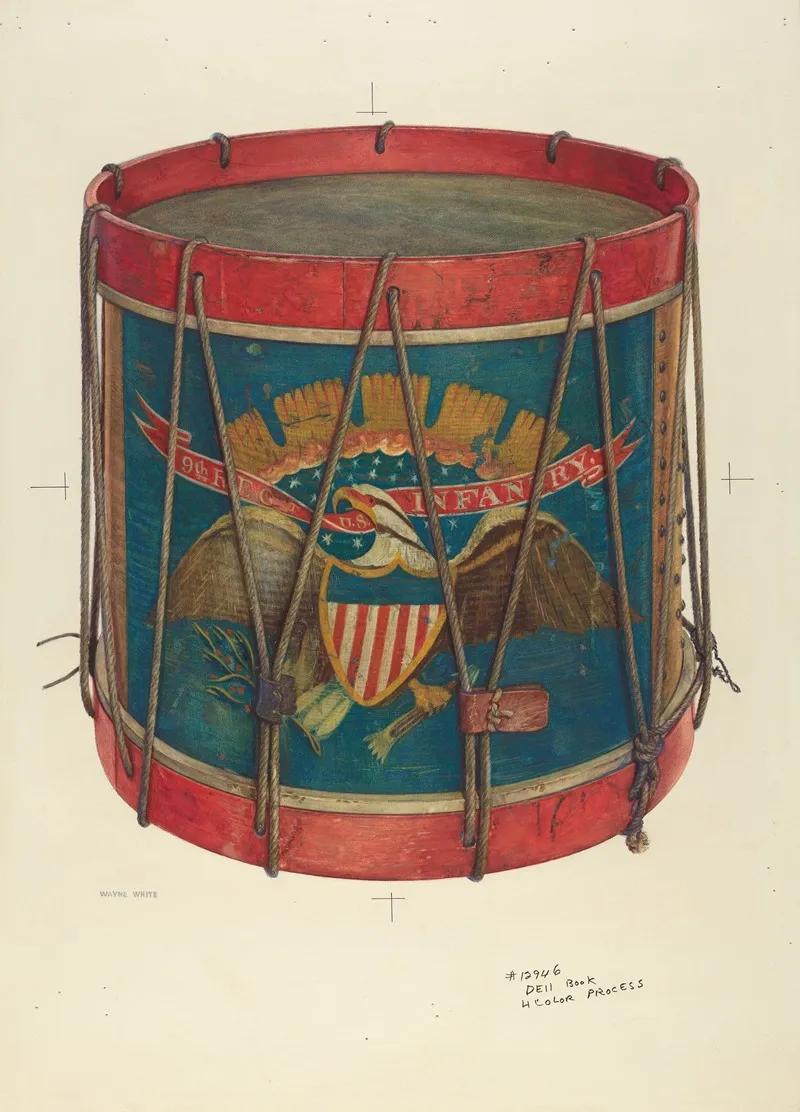 Civil War Drum by Wayne White - Canvas Print