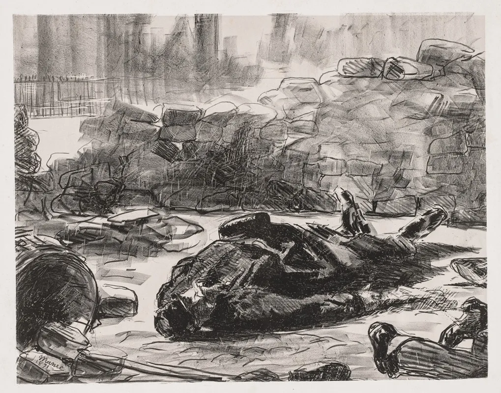 Civil War Scene Of The Commune Of Paris