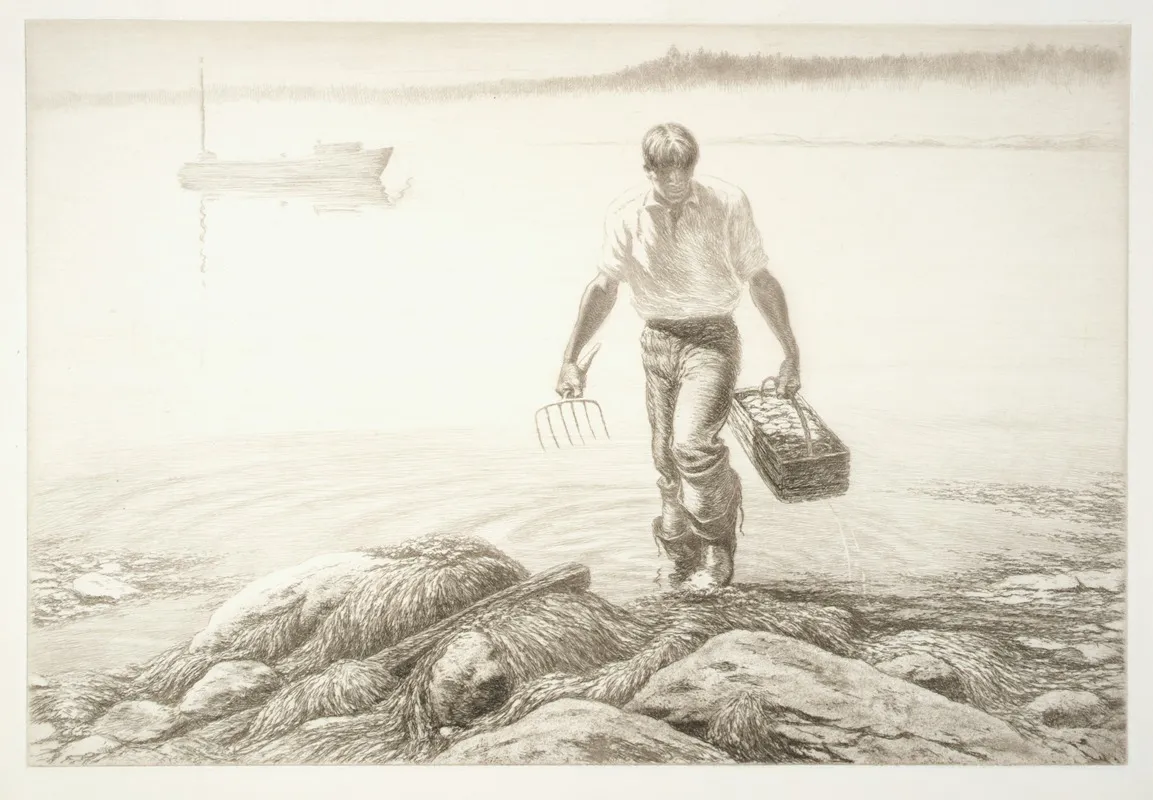 Clam Diggers Return by Kerr Eby - Canvas Print