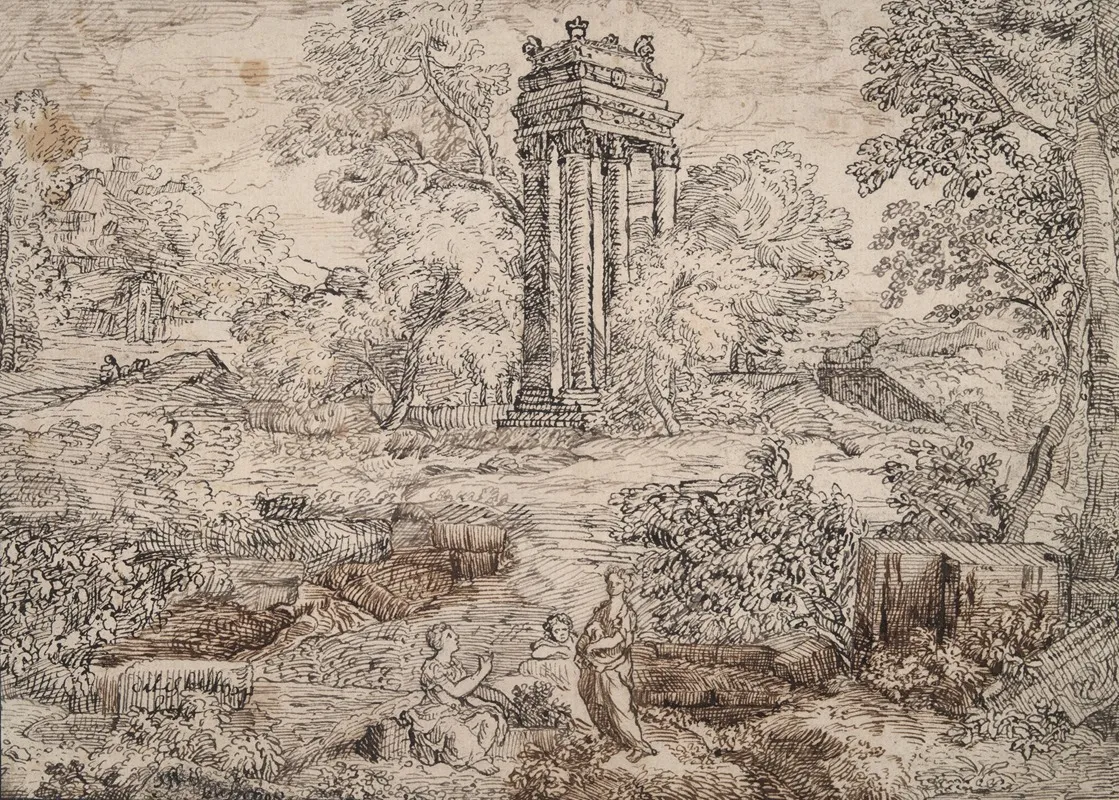 Classical Landscape With Figures 2