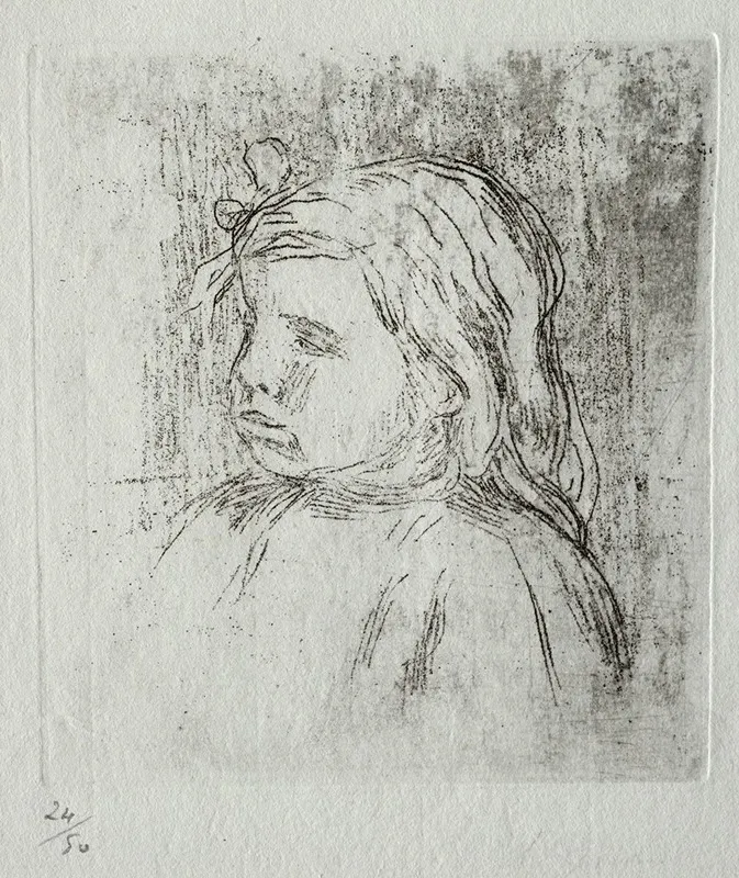 Claude Renoir De Trois Quarts A Gauche