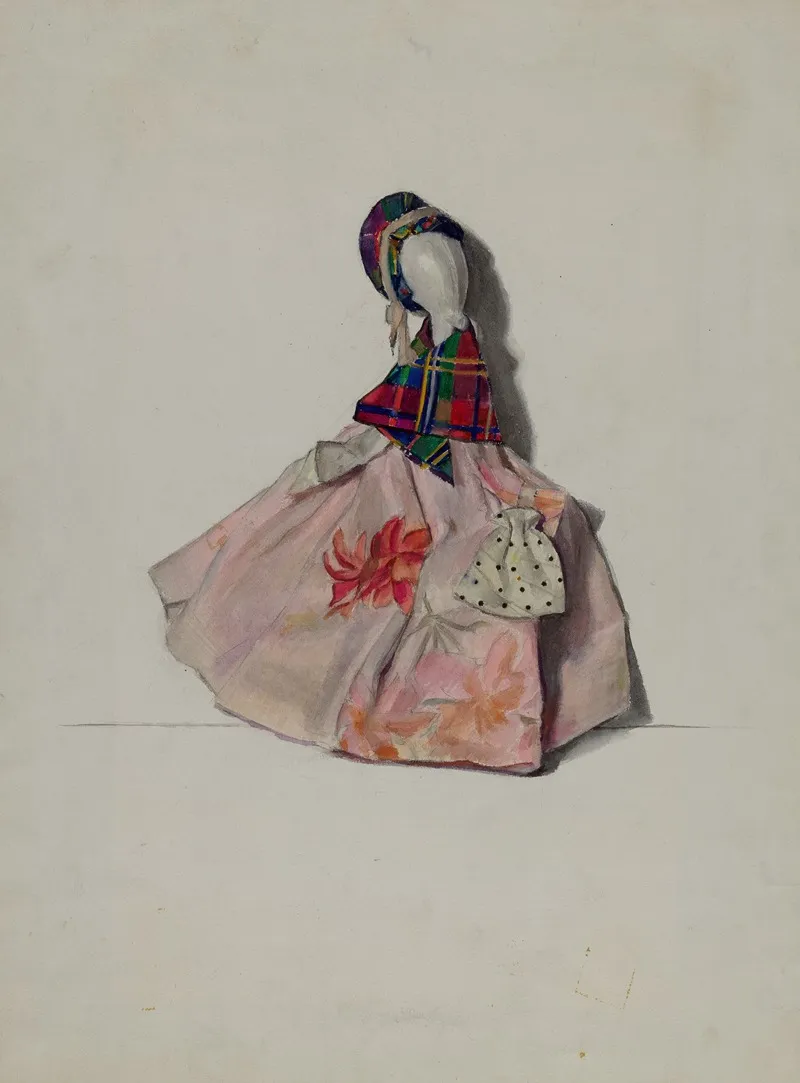 Clay Pipe Doll by Jane Iverson - Canvas Print