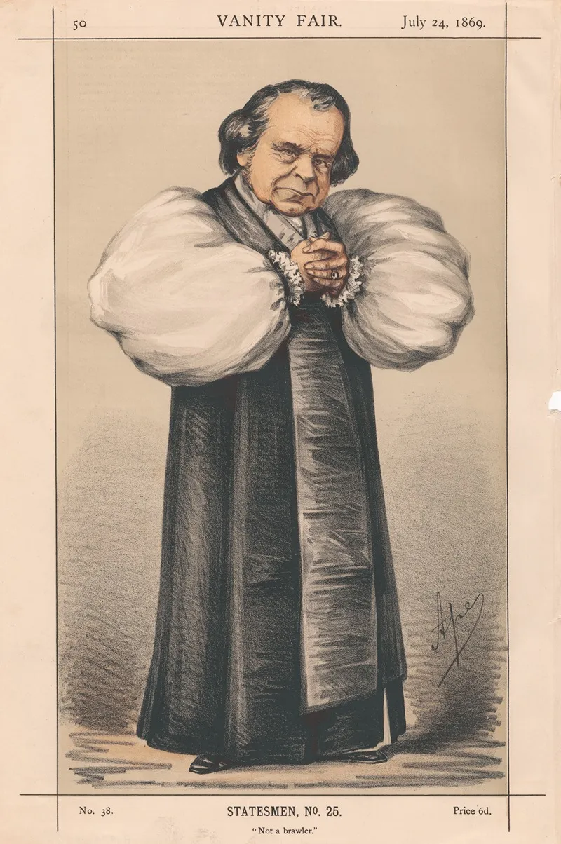 Clergy Not A Brawler Bishop Of Oxford 24 July 1869 by Carlo Pellegrini - Canvas Print